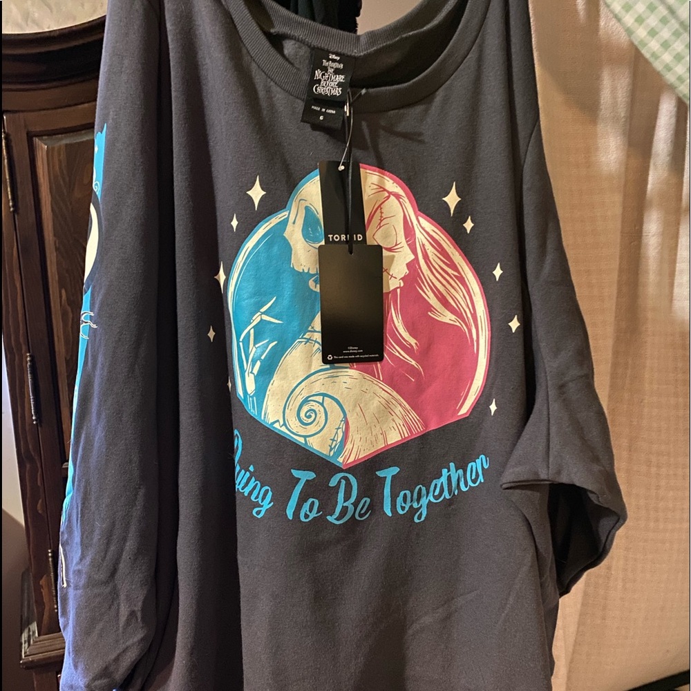 Torrid Nightmare Before Christmas Sweatshirt size 6 - Brand new with tags.